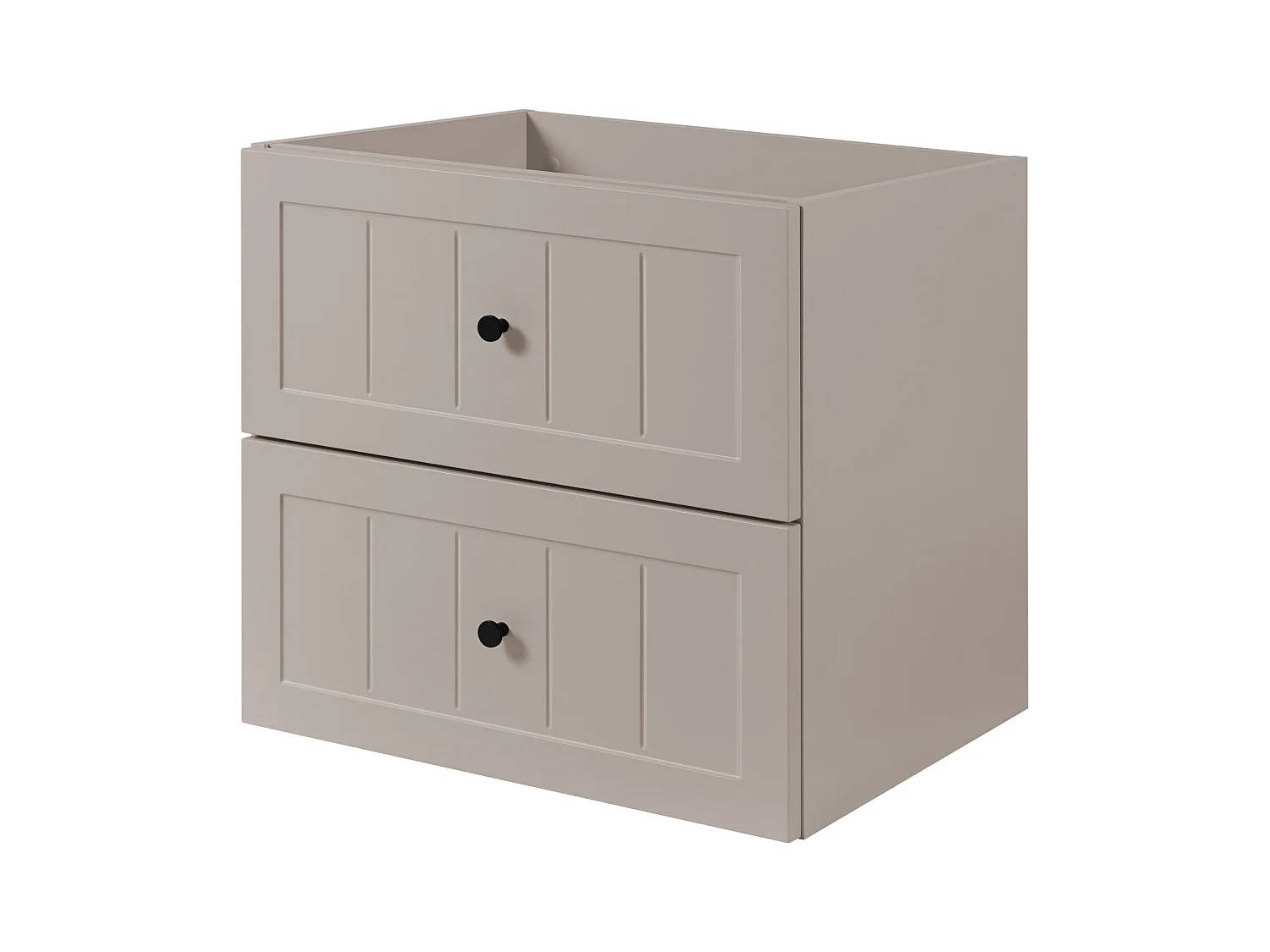 Meuble sous lavabo de style classique, cachemire, 60 x 57 x 46 cm