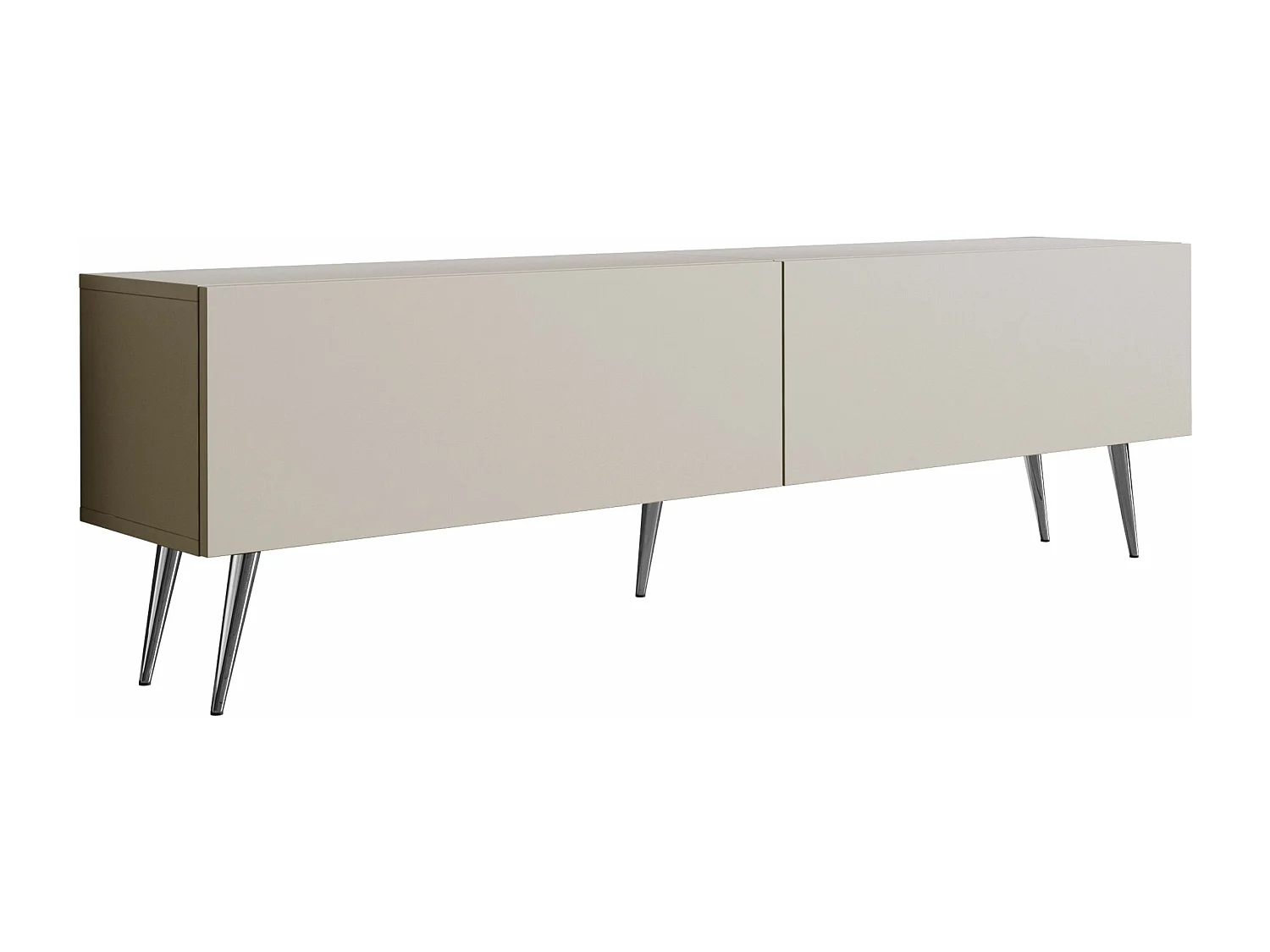 TV-Schrank: Kaschmir, Chrombeine, 170 x 52 x 32 cm