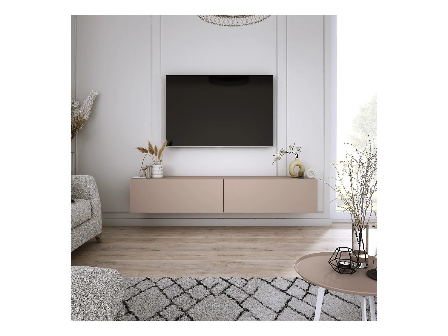 Mobile TV: marrone caramello, 170 x 34 x 32 cm