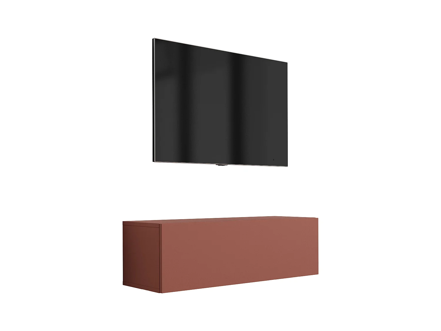 TV-Schrank: Ziegelrot, 100 x 34 x 32 cm