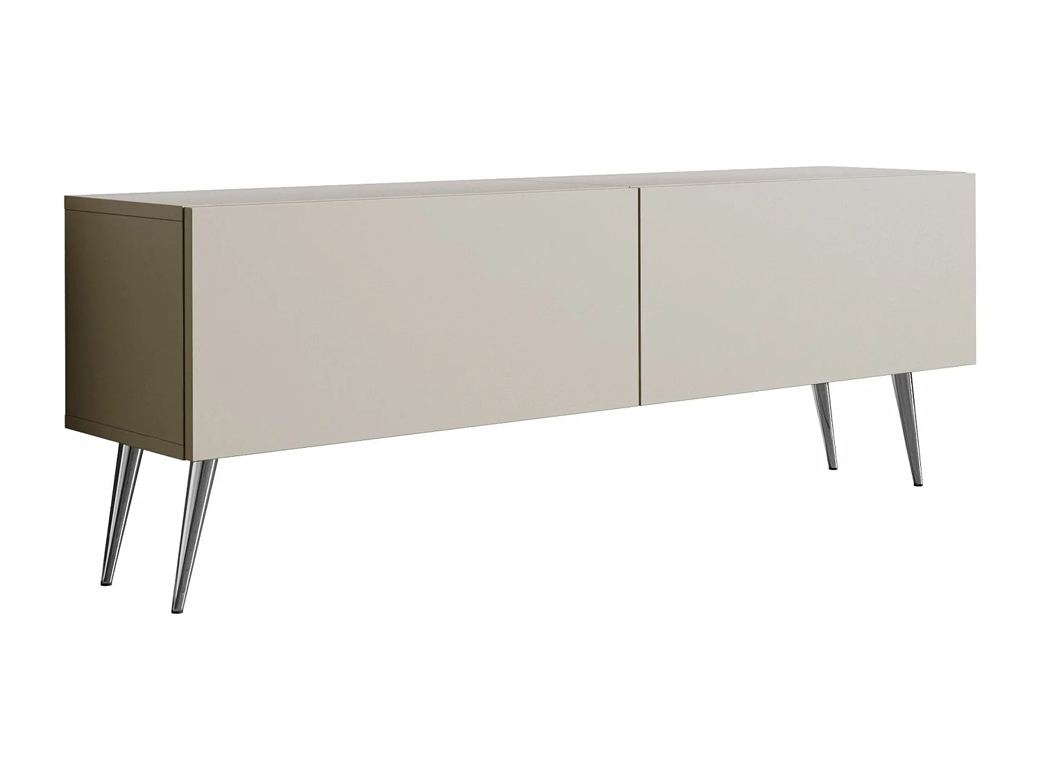 Móvel TV: Caxemira, Pernas cromadas, 140 x 52 x 32 cm