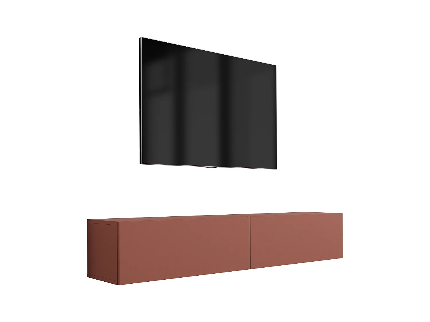 Mobile TV: Rosso Mattone, 170 x 34 x 32 cm