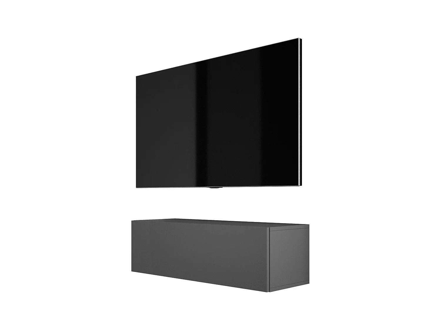Hängendes TV-Gerät, 100 x 34 x 32 cm, Anthrazit