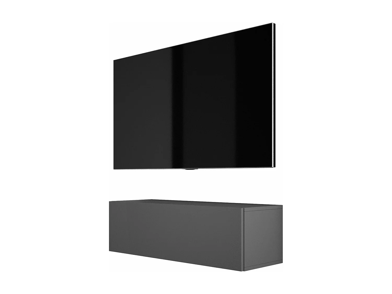 Hängendes TV-Gerät, 100 x 34 x 32 cm, Anthrazit
