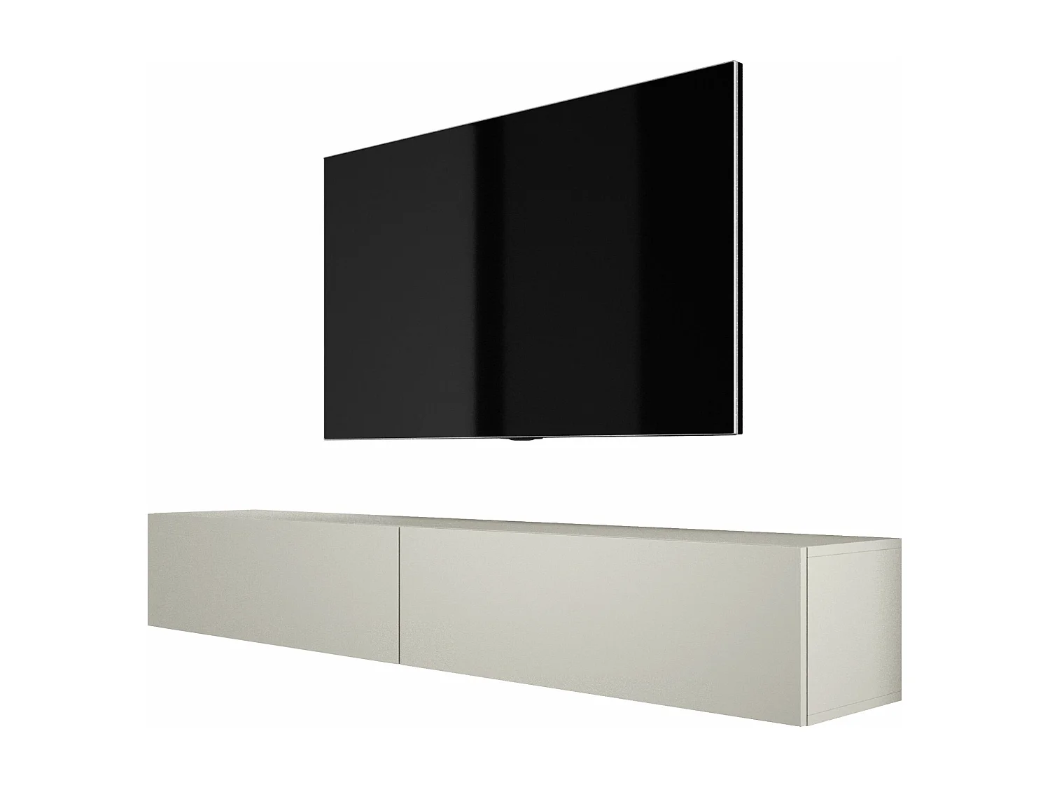 Meuble TV Suspendu, (2 x 100) x 34 x 32 cm, Cachemire