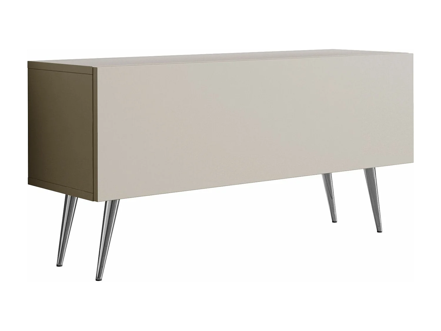 Meuble TV : Cachemire, pieds Chrome, 100 x 52 x 32 cm