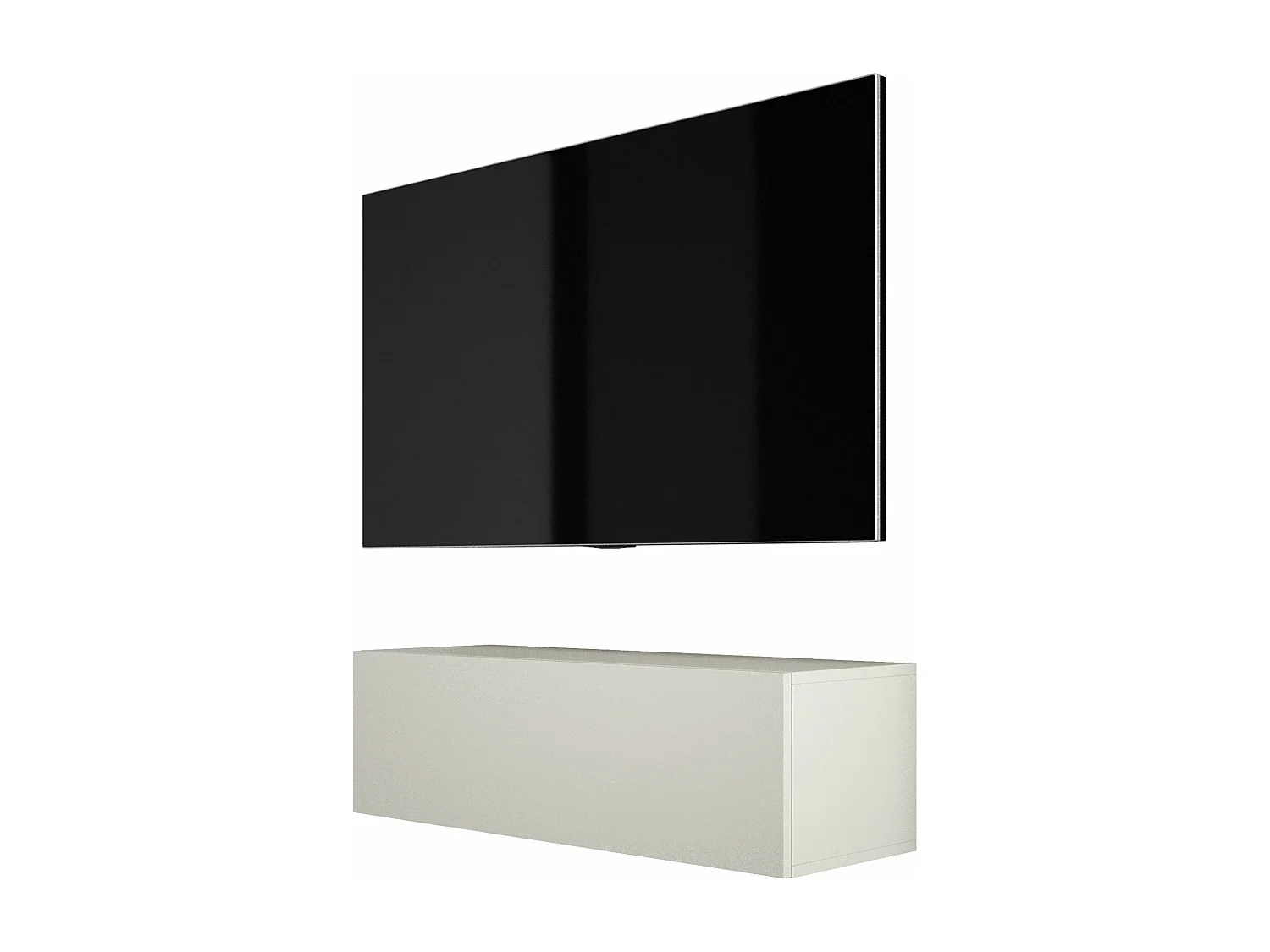 Meuble TV Suspendu, 100 x 34 x 32 cm, Cachemire