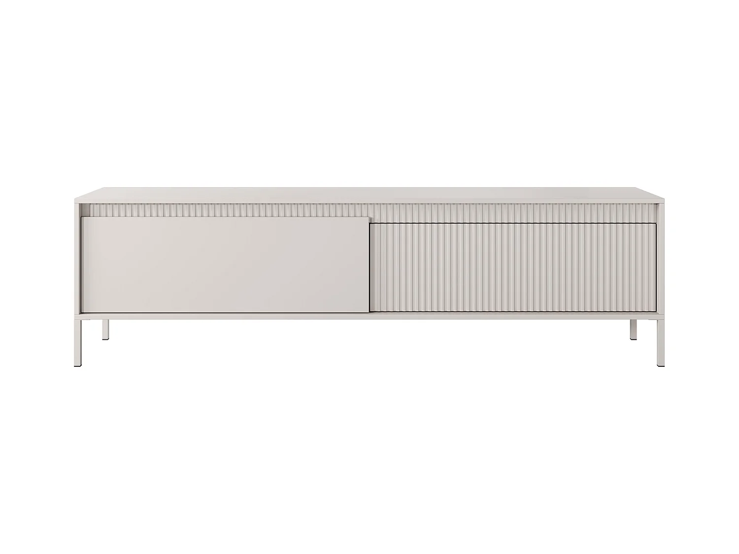 Meuble TV : 2 portes, meuble : Cachemire, 53,4 x 187,1 x 39,5 cm