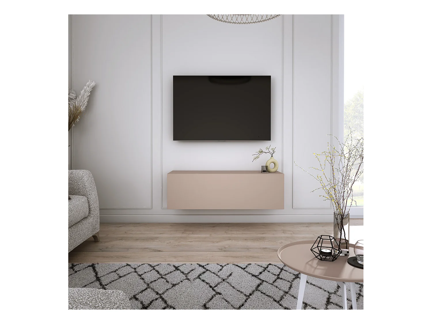 Mobile TV: marrone caramello, 100 x 34 x 32 cm