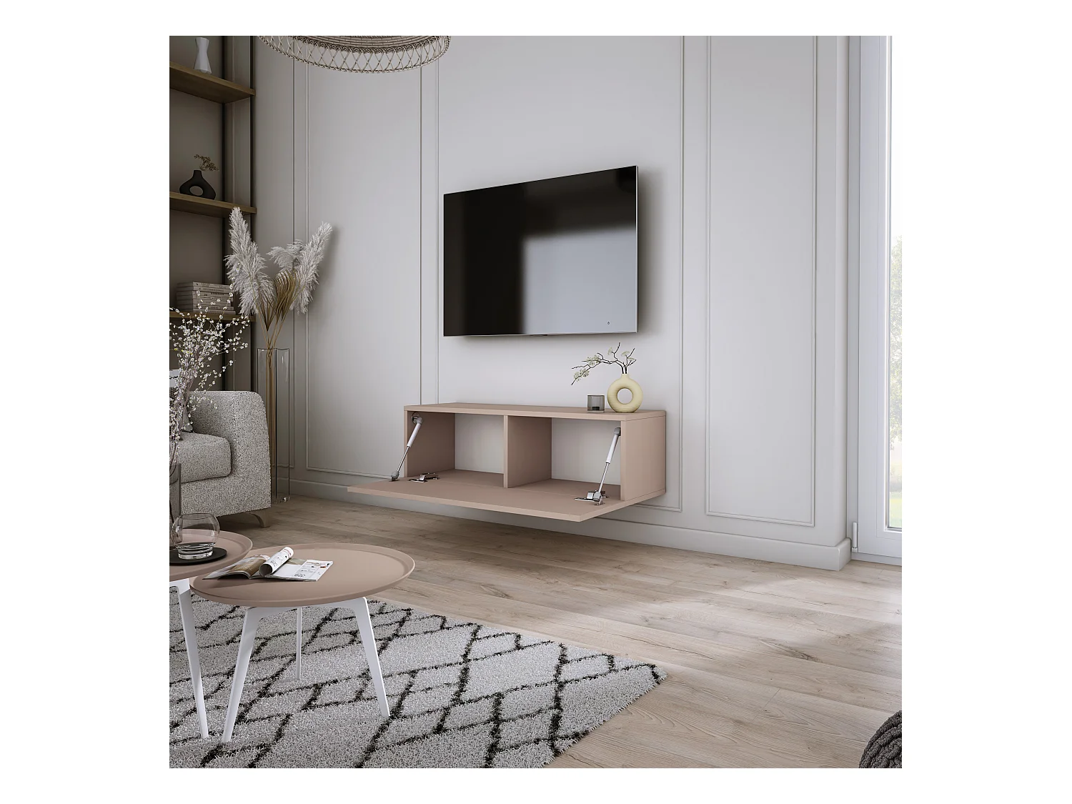 Mobile TV: marrone caramello, 100 x 34 x 32 cm