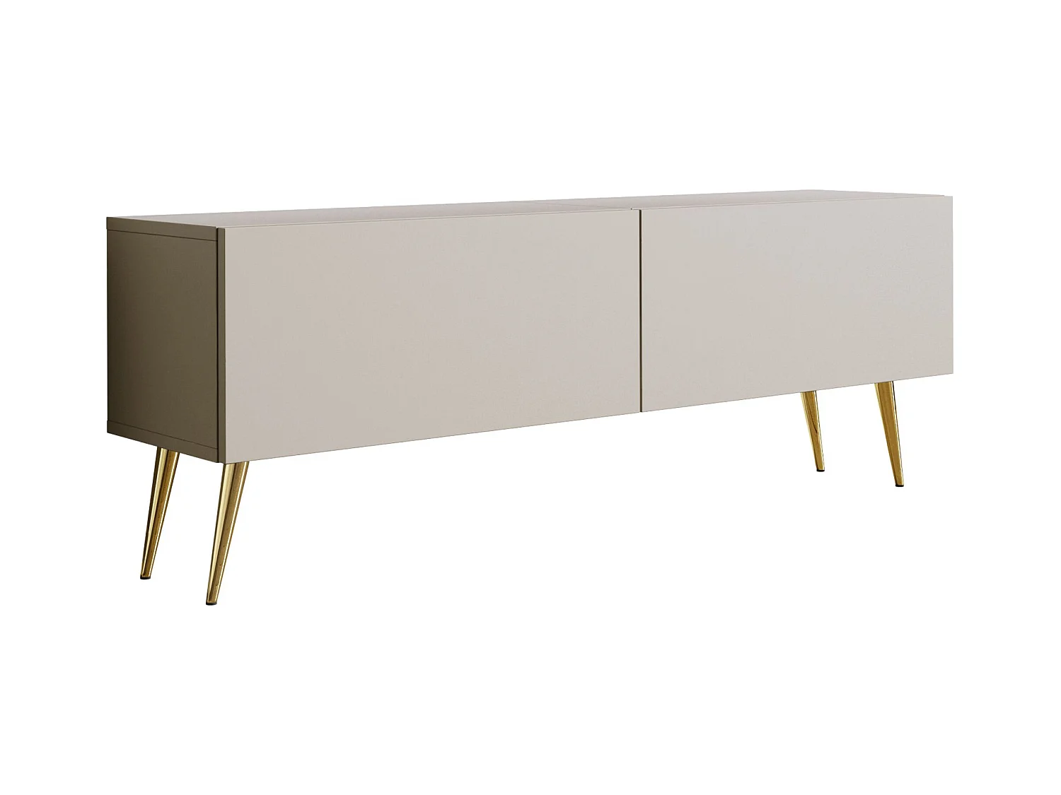 Móvel TV: Cashmere, pés dourados, 140 x 52 x 32 cm