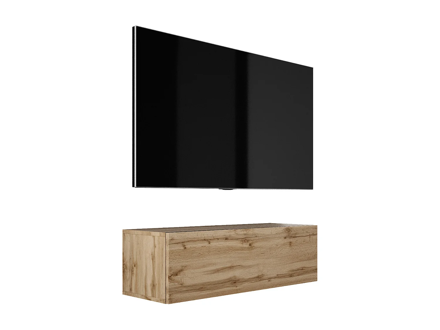 Mobile TV sospeso, 100 x 34 x 32 cm, Rovere Wotan