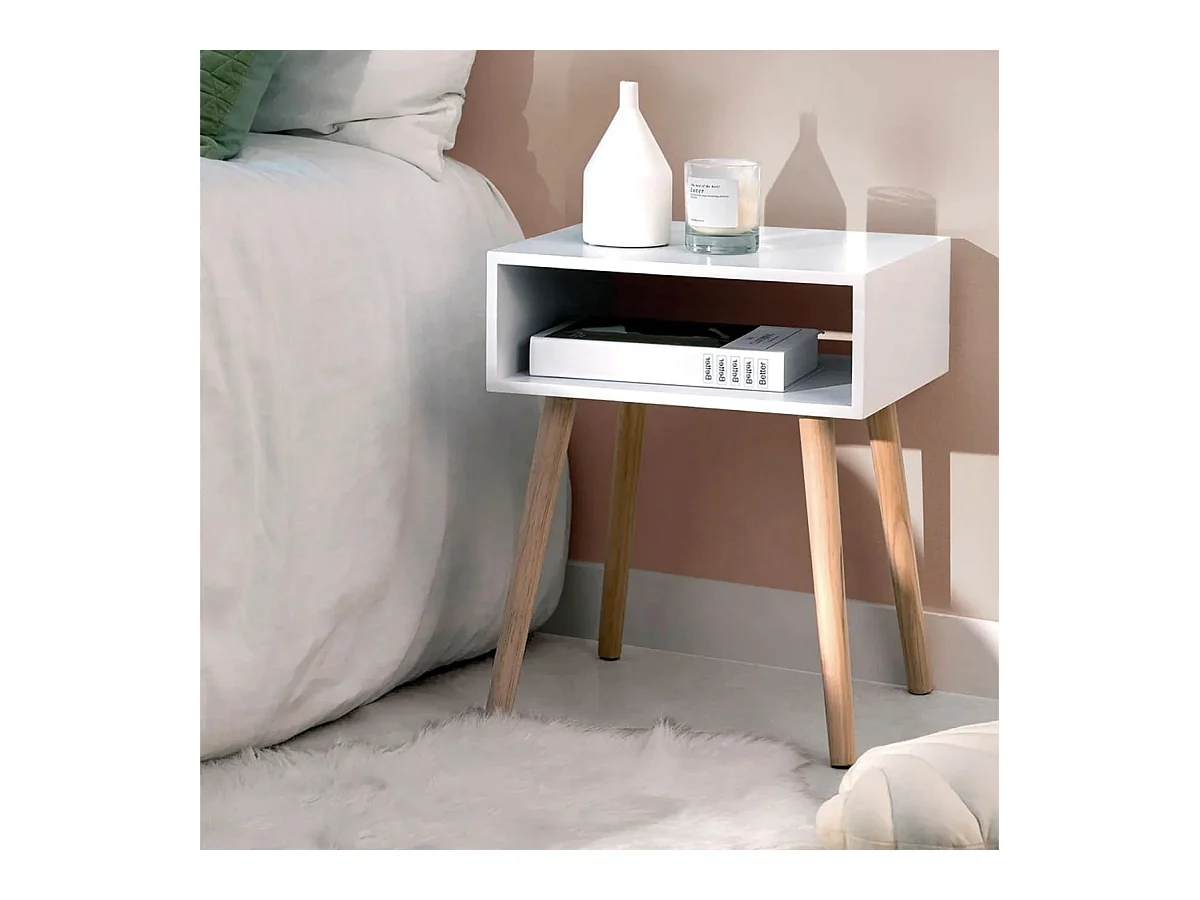 Mesita 1H - 50X43X35 Blanco