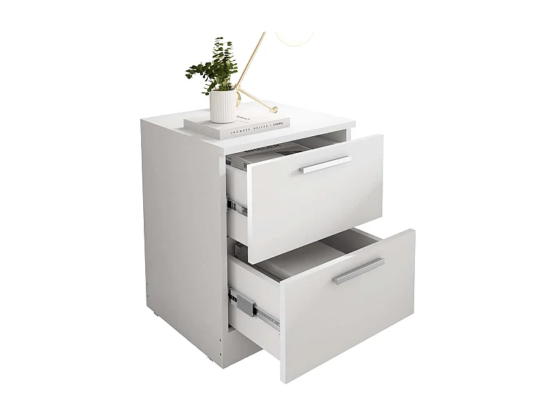 Mesita 2 Cajones Brujas - 49X38X36 Blanco