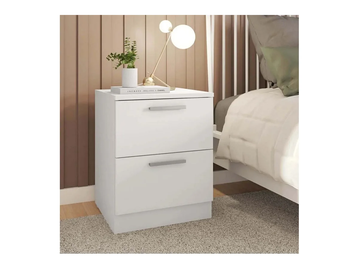 Mesita 2 Cajones Brujas - 49X38X36 Blanco