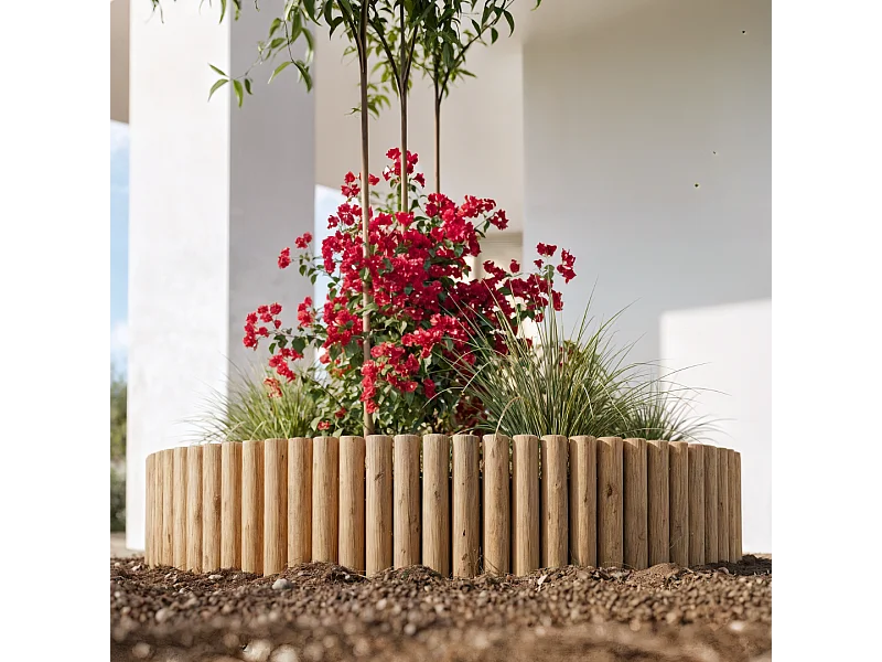 Bordo de madera talos roll nortene 20X200X5 CM