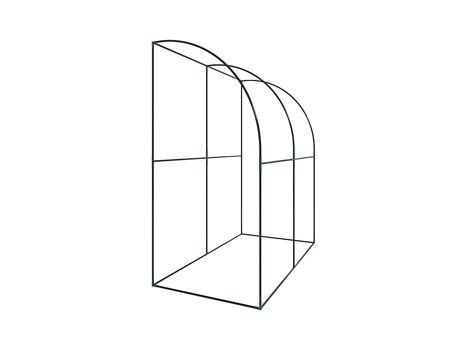 Serra A Casetta Da Parete Muro In Acciaio Per Giardino Piante Fiori Orto Copertura Trasparente in PVC Con 2 Porte Avvolgibili A Cerniera 200 x 100 x 215 Cm