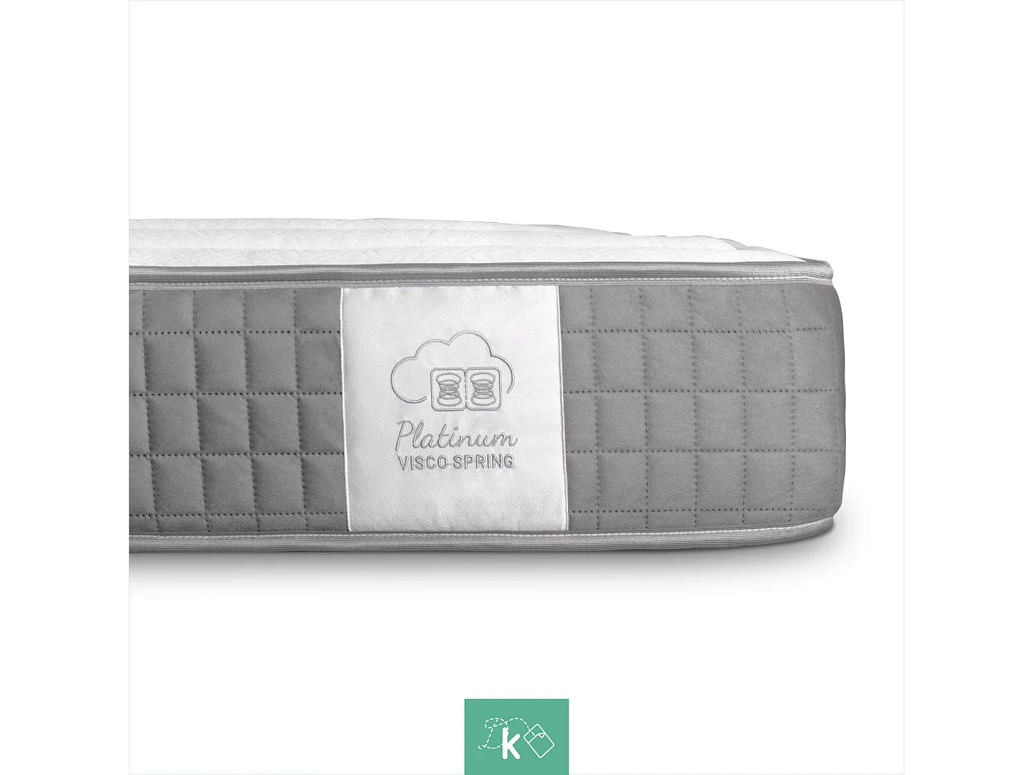 Colchón Muelles Ensacados 80 x 200 cm Viscoelástico Altura +/- 24 cm