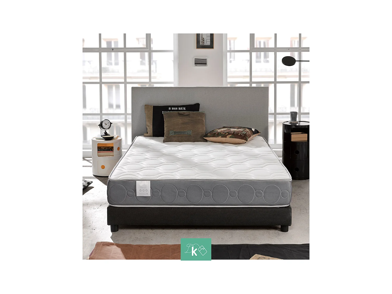 Colchón 90 x 200 cm Viscoelástico Extreme Comfort Altura +/- 23 cm