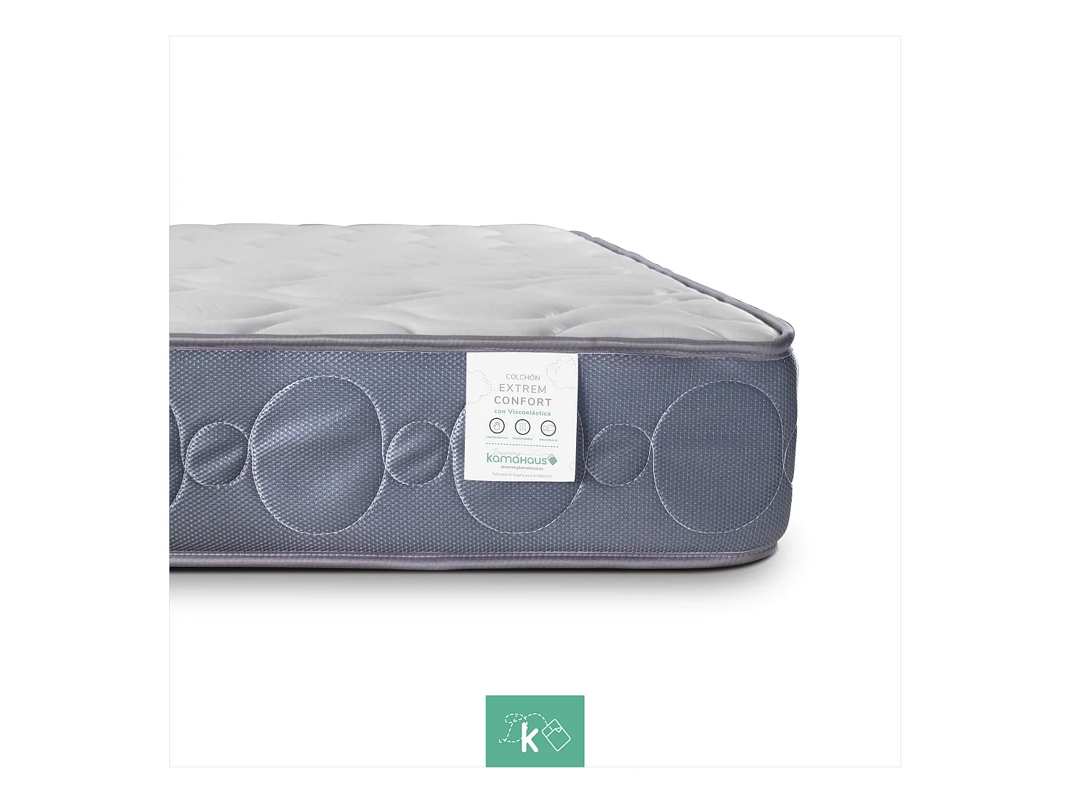 Colchón 90 x 200 cm Viscoelástico Extreme Comfort Altura +/- 23 cm