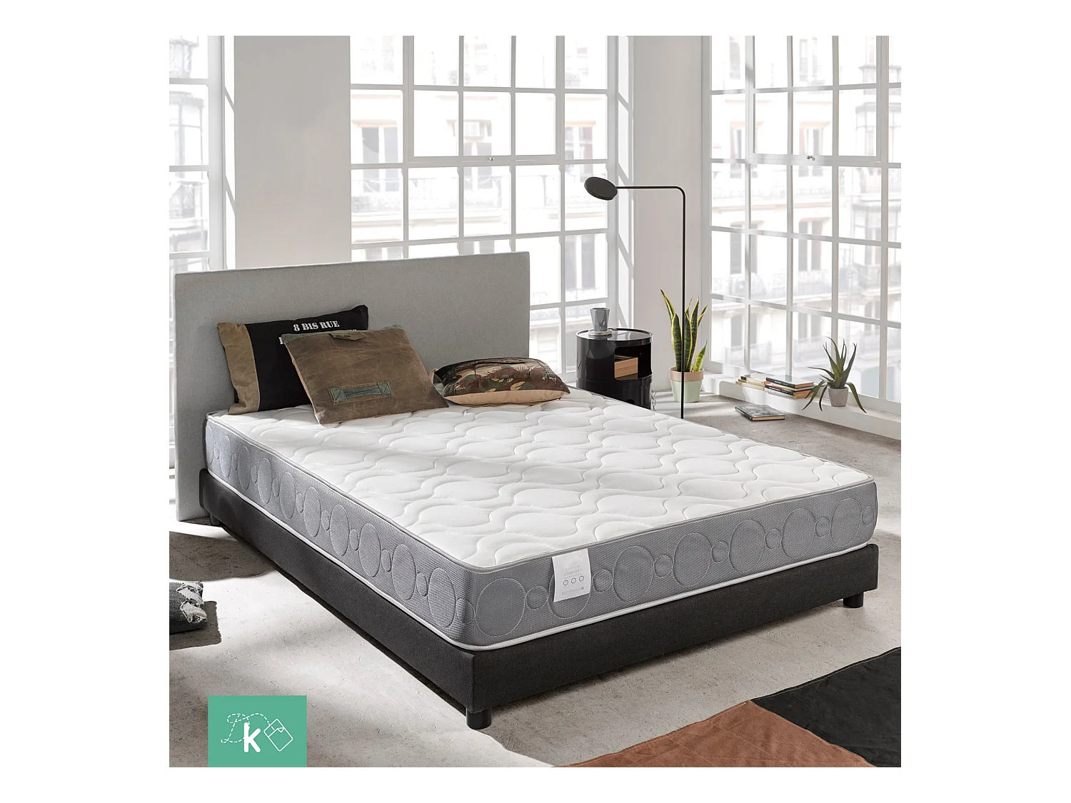 Colchón 135 x 190 cm Viscoelástico Extreme Comfort Altura +/- 23 cm