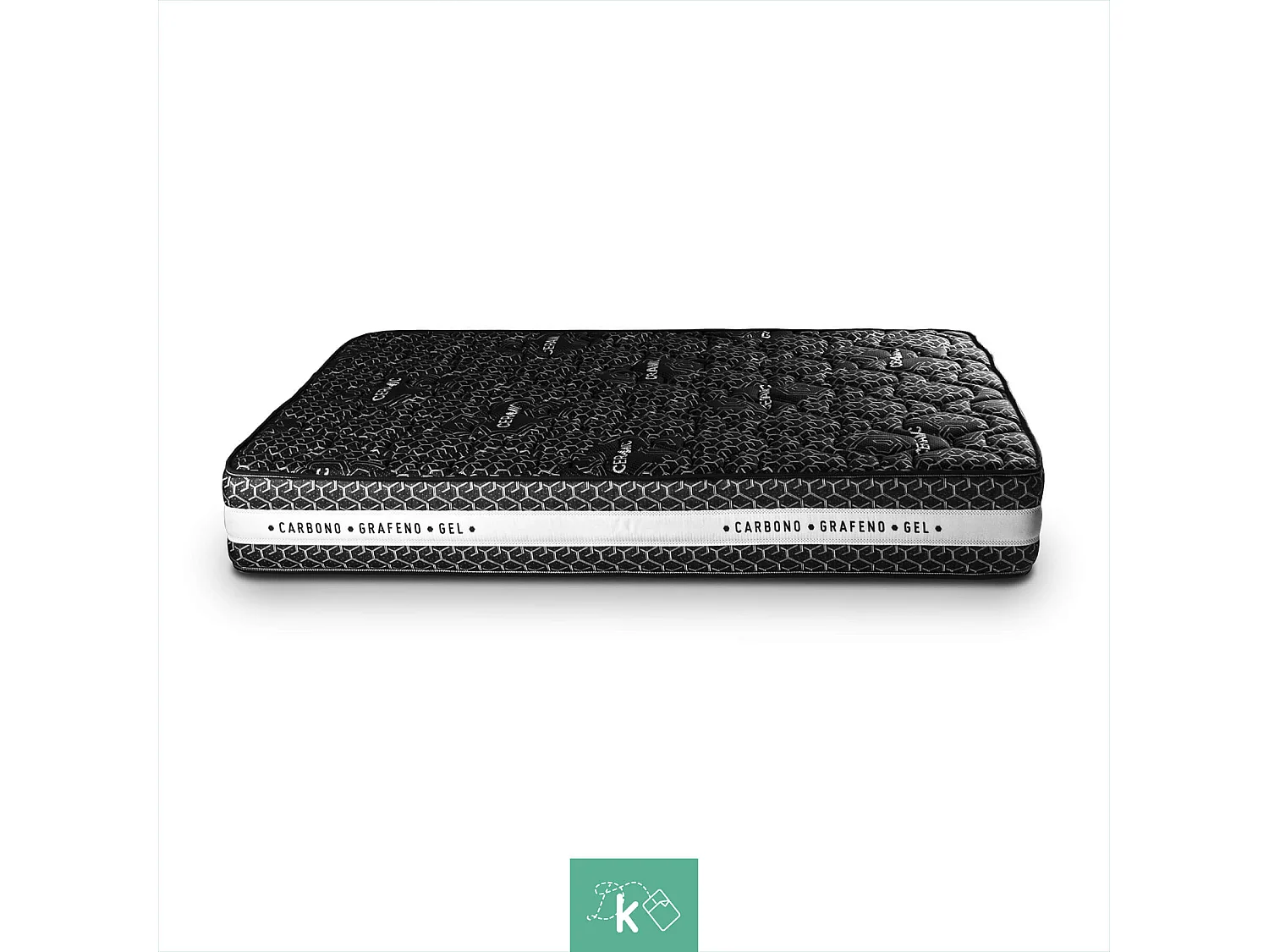 Colchón Viscoelástico 80 x 200 cm Tejido con Hilo Cerámico Altura +/- 25 cm