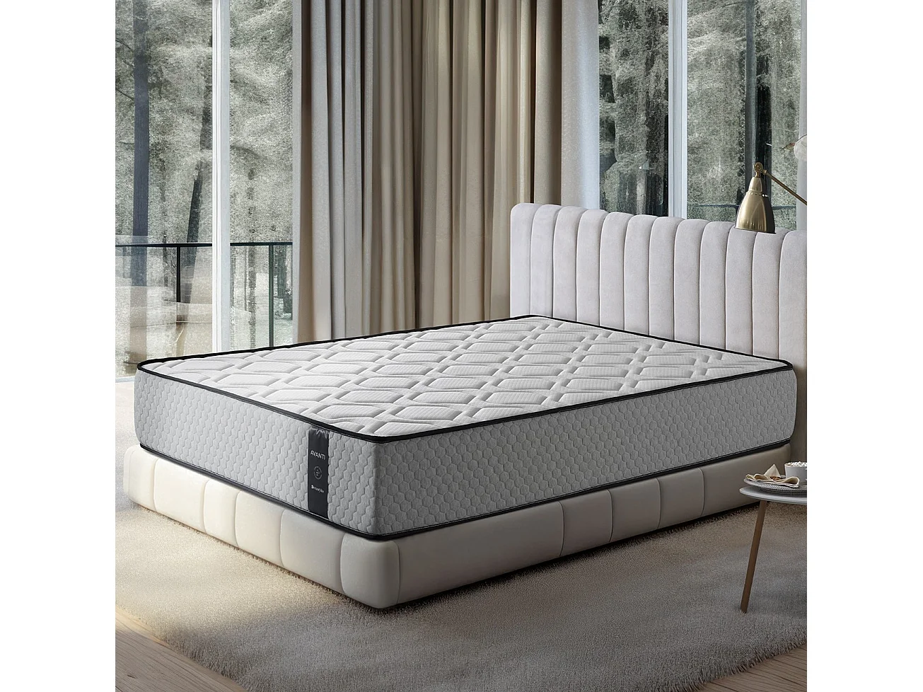 Colchón viscoelástico 90x190 cm Avanti - Altura +/- 28 cm - Firmeza Media/Alta - Acogida Progresiva - Gran Adaptabilidad - Espuma HR de alta densidad