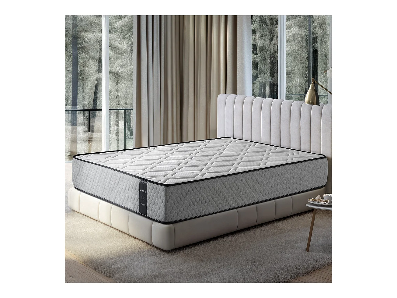Matelas à mémoire de forme 90x200 cm Avanti - Épaisseur +- 28 cm - Ferme - Soutien progressif et grande adaptabilité - Mousse HR haute densité