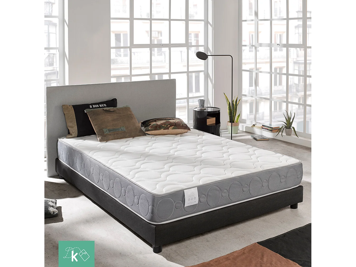 Colchón 90 x 190 cm Viscoelástico Extreme Comfort Altura +/- 23 cm