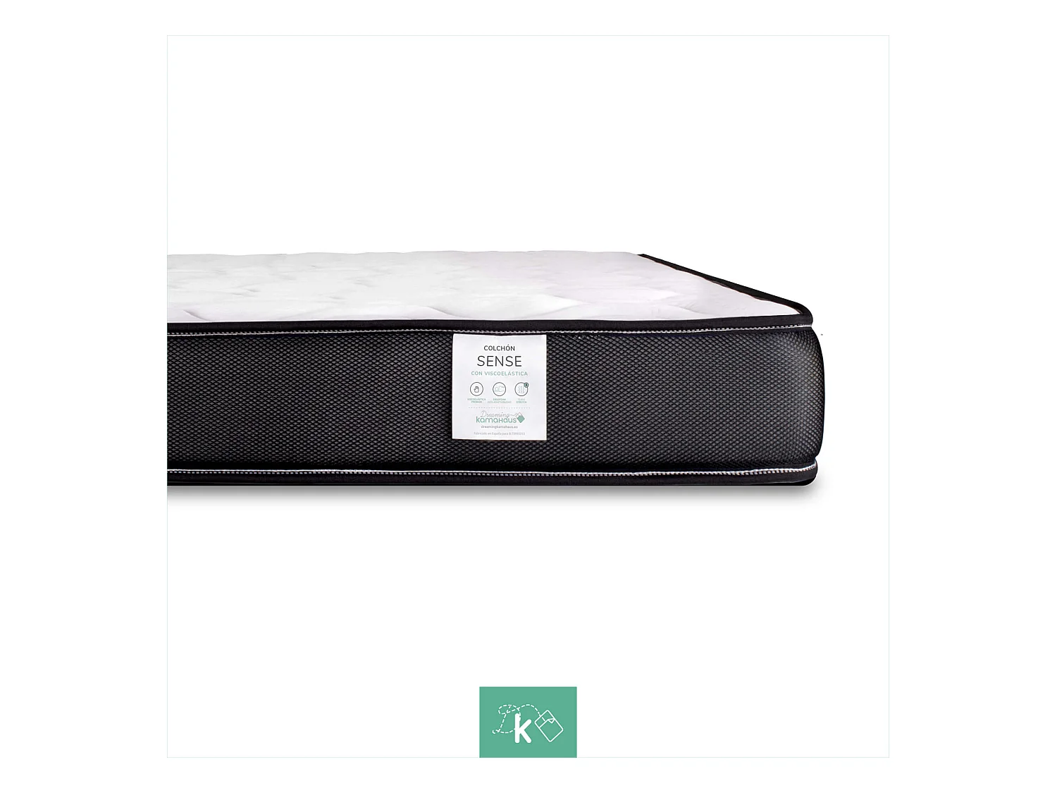 Colchón Viscoelástico Cama Nido 150 x 200 cm Reversible Altura +/- 16 cm