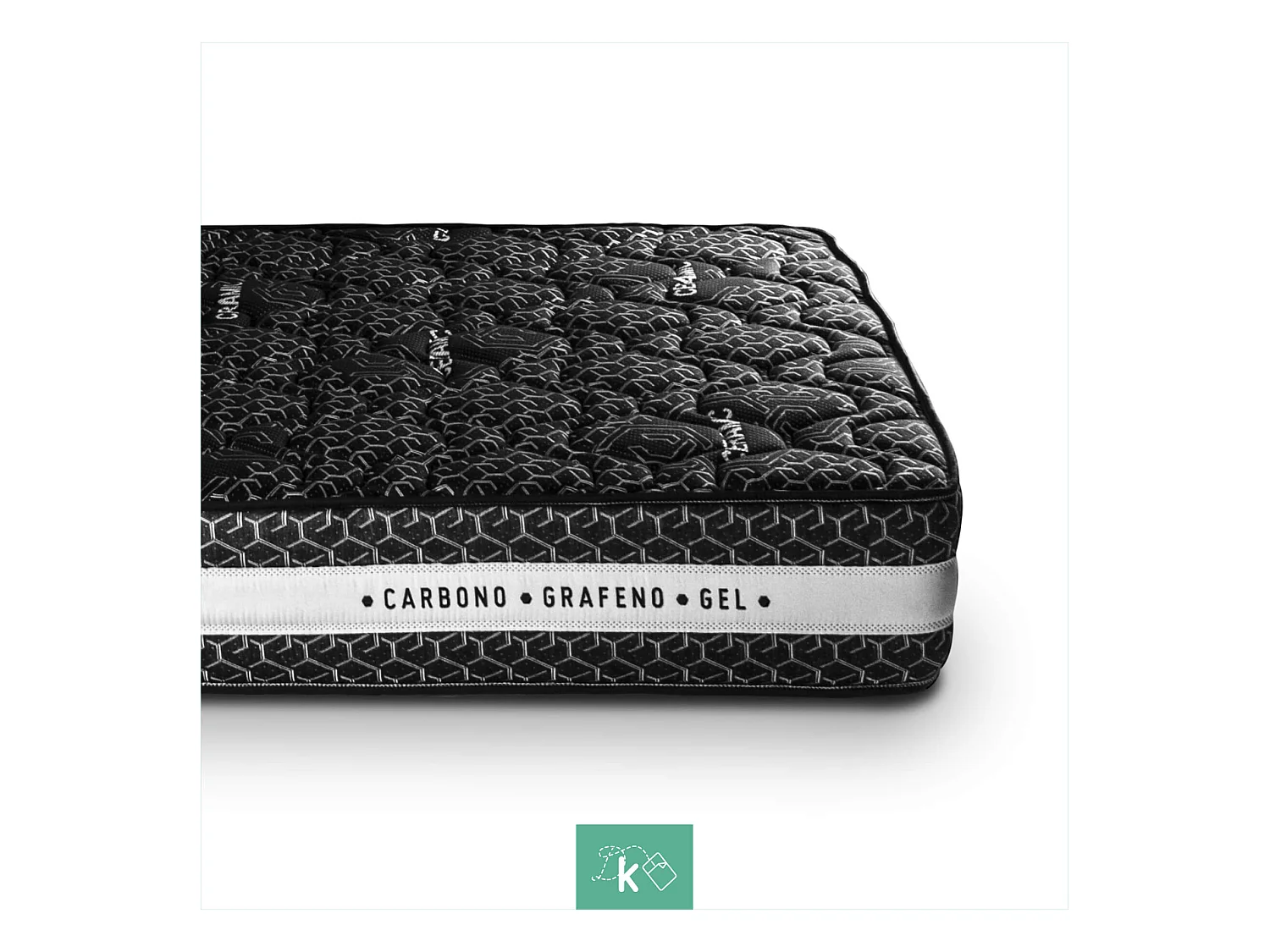 Colchón Viscoelástico 160 x 200 cm Tejido con Hilo Cerámico Altura +/- 25 cm