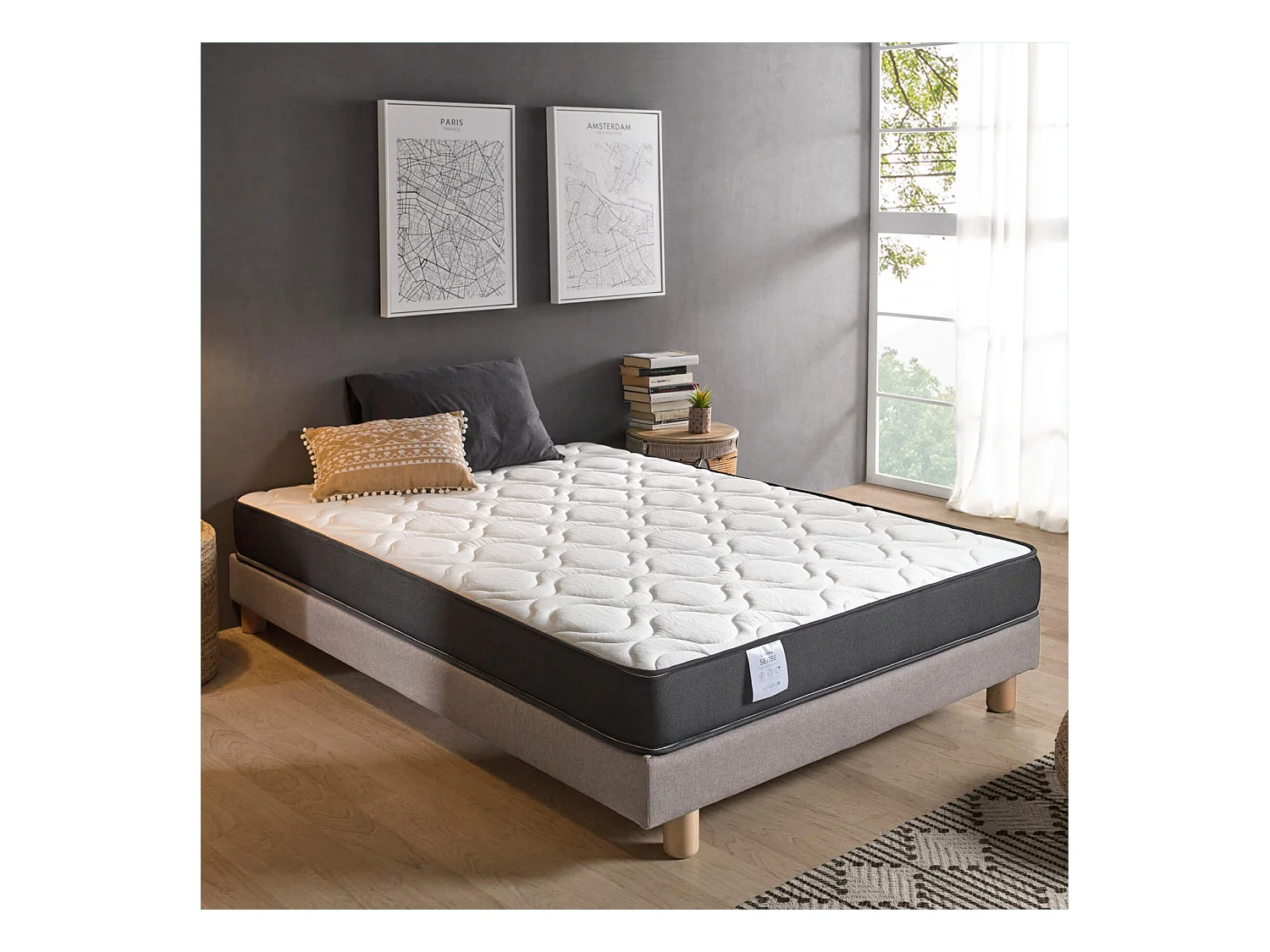 Colchón Viscoelástico Cama Nido 135 x 200 cm Reversible Altura +/- 16 cm