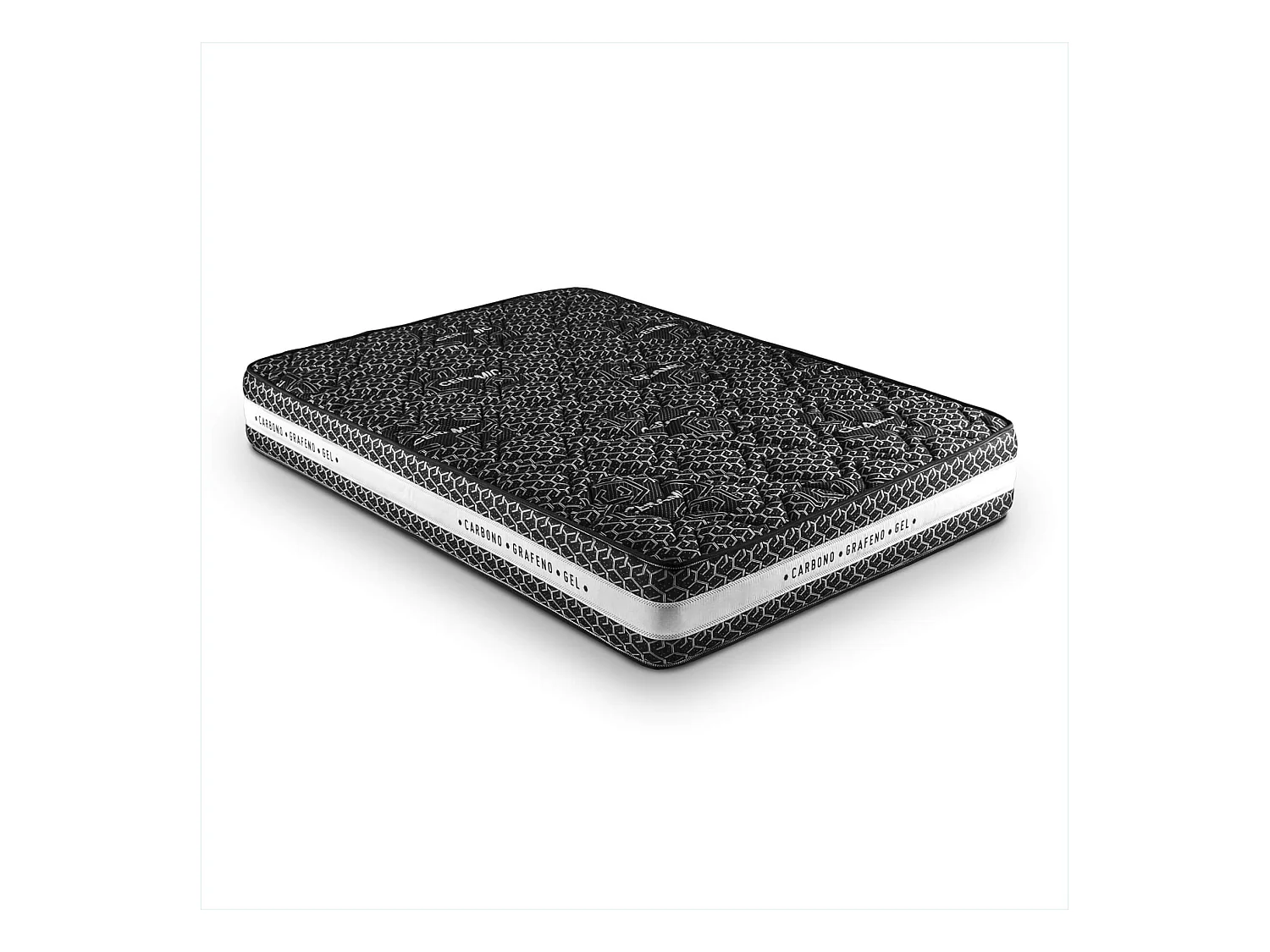 Colchón Viscoelástico 150 x 190 cm Tejido con Hilo Cerámico Altura +/- 25 cm