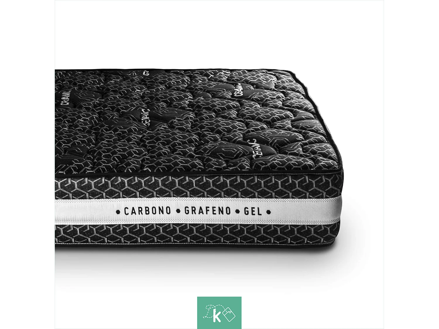 Colchón Viscoelástico 150 x 190 cm Tejido con Hilo Cerámico Altura +/- 25 cm