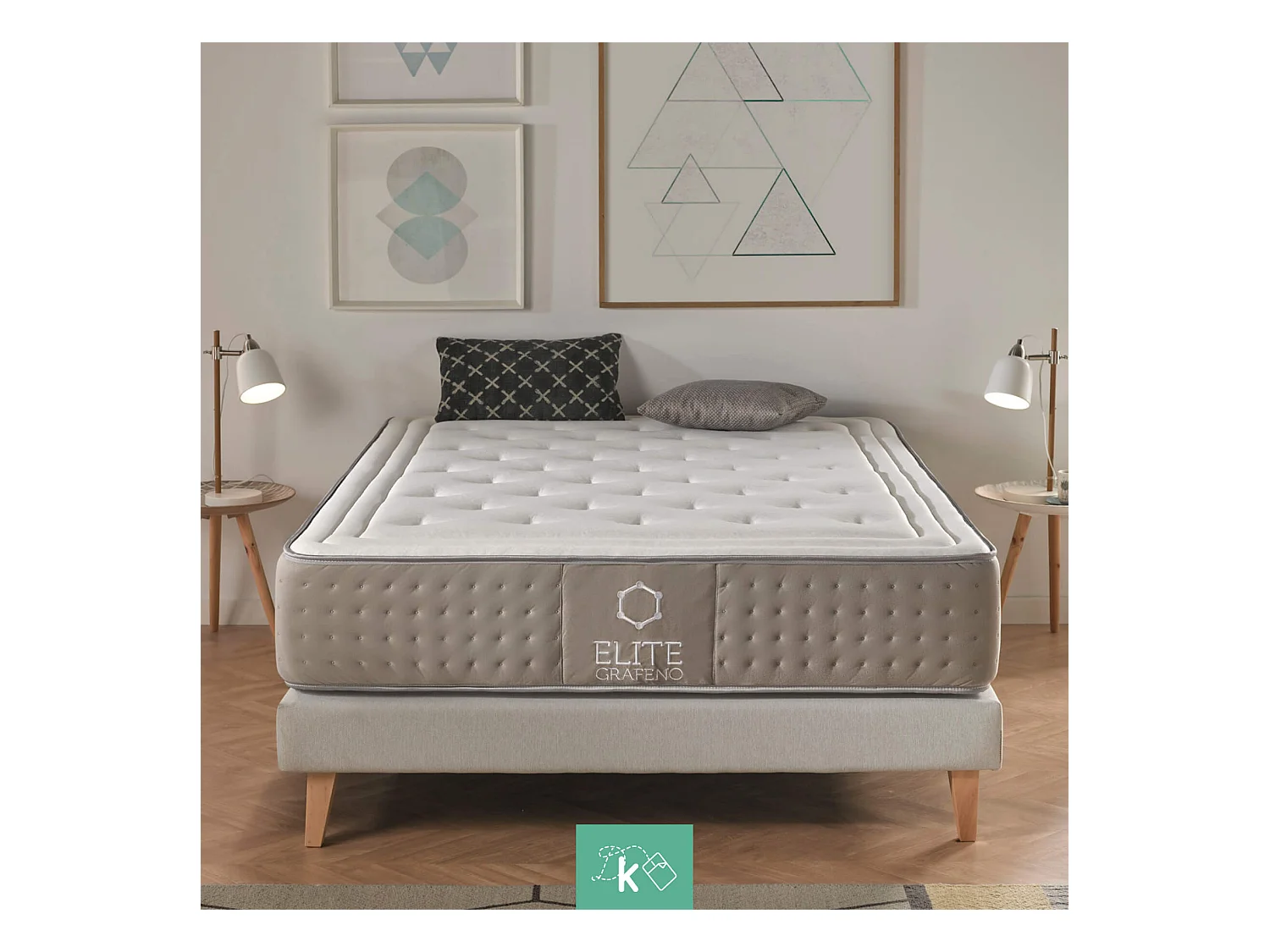 Colchón Viscoelástico 135 x 190 cm ViscoGrafeno Alta Gama Altura +/- 30 cm