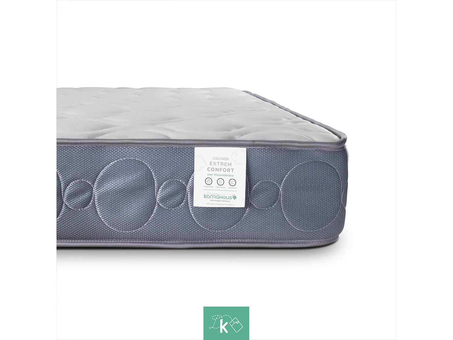 Colchón 150 x 200 cm Viscoelástico Extreme Comfort Altura +/- 23 cm