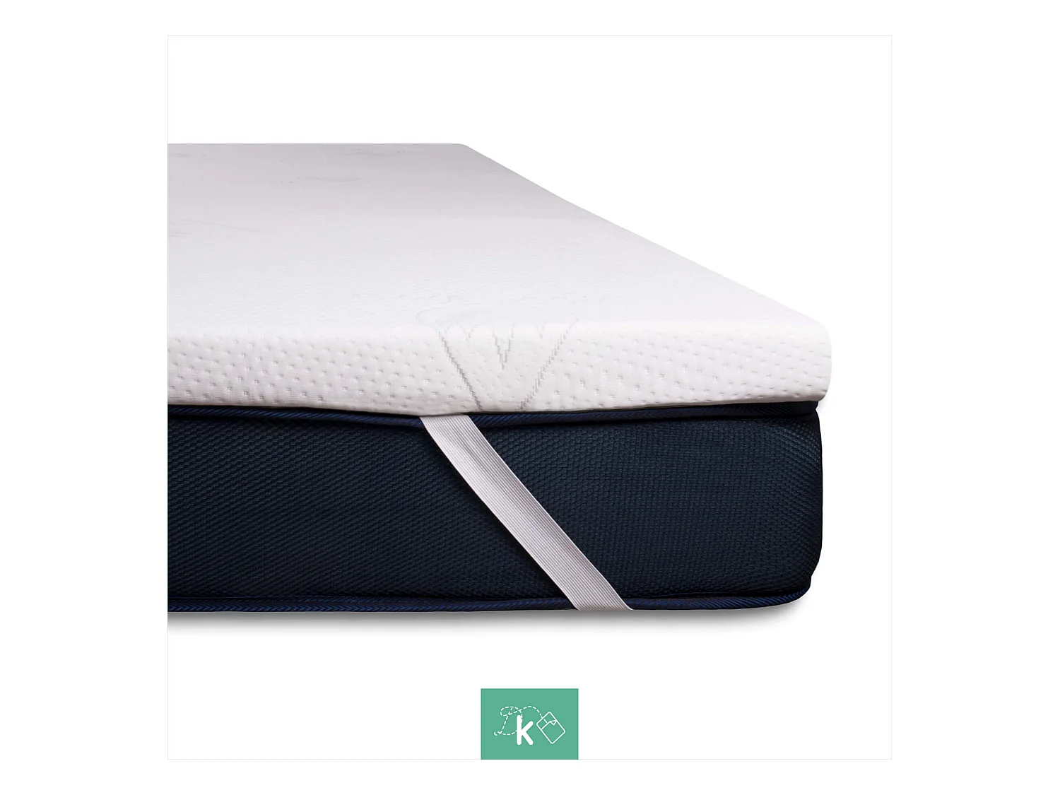 Topper 200 x 200 cm Sobrecolchón Espuma Firmeza Suave 3 cm Grosor