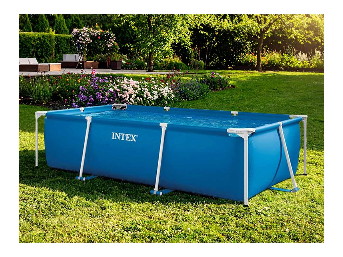 Piscina rectangular Small Frame Intex familiar 28272 3834L 300x200 cm