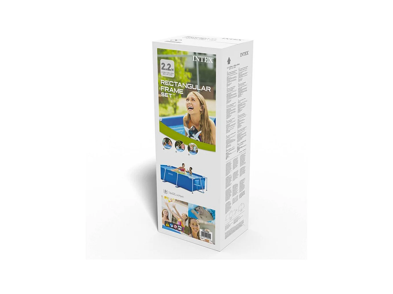 Piscina rectangular Small Frame Intex familiar 28270 1662L 220x150 cm