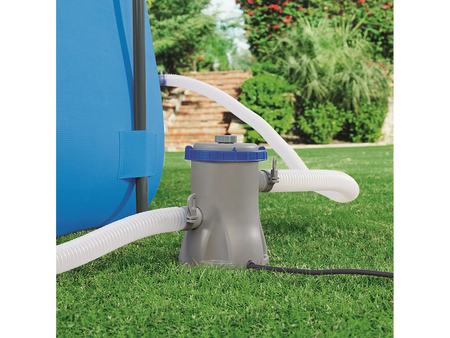 Piscina Fuori Terra per Bambini Bestway Family Splash Frame Pool 400x211x81 cm Pompa Filtro a Cartuccia da 1.249 litri/ora