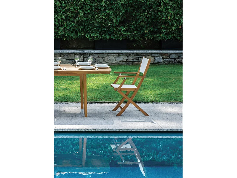 Mesa de madera extensible para jardín y exterior 180-240 cm Munroe