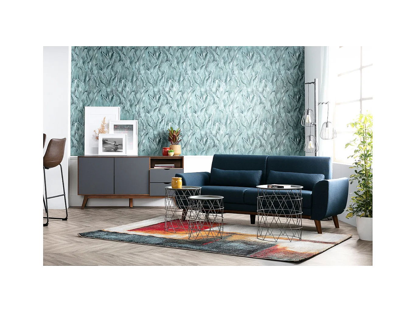 Alfombra multicolor 160 x 230 cm ABSTRAIT