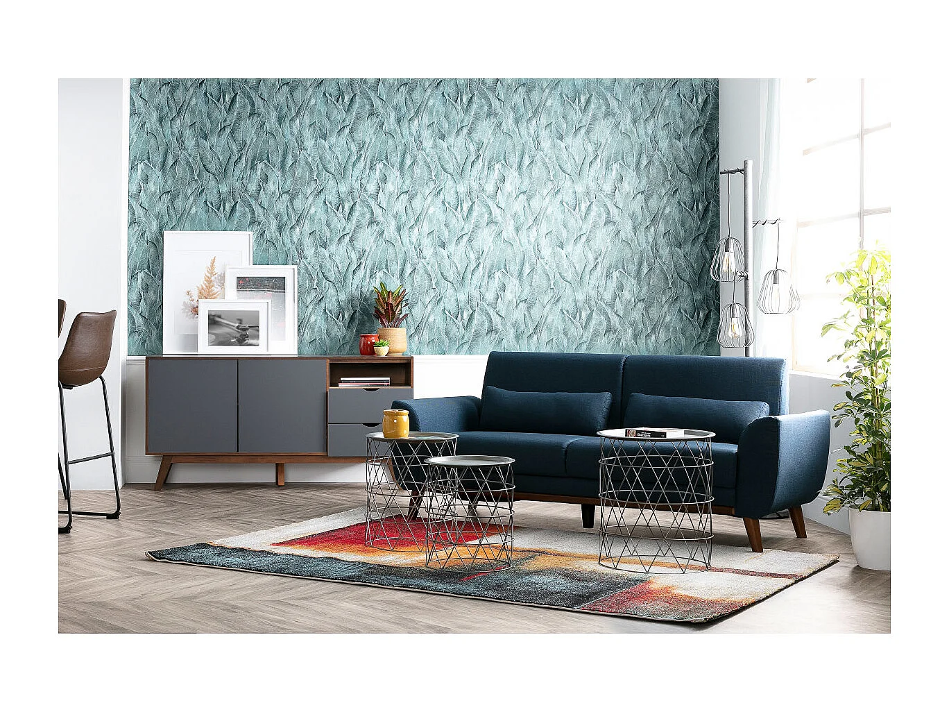 Tappeto multicolore 160 x 230 cm ABSTRAIT