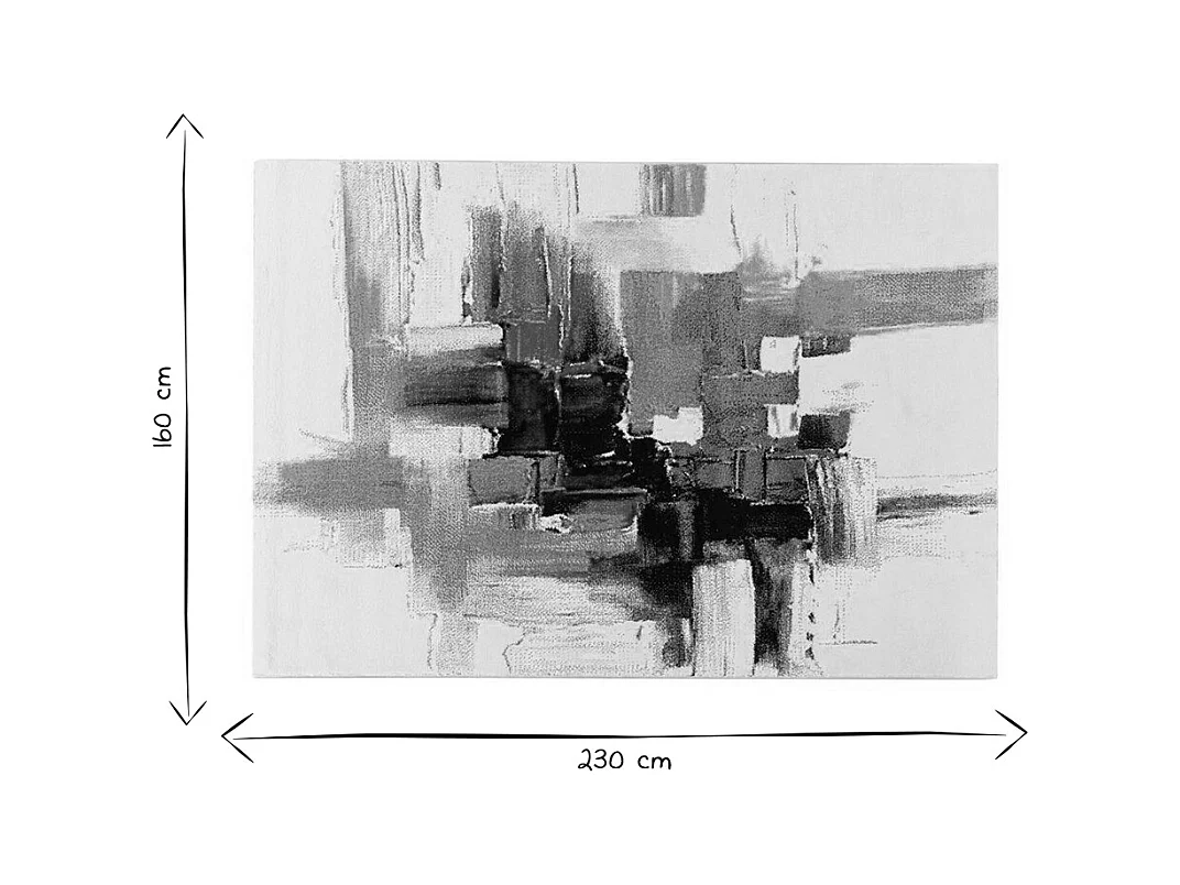 Tapis à motifs multicolore 160 x 230 cm GOUACHE