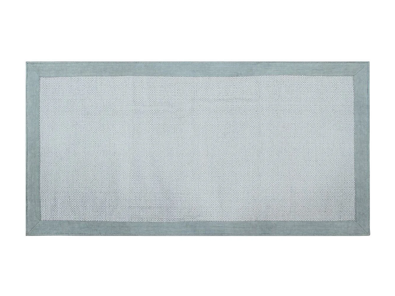 Alfombra de pasillo de algodón azul perla 60 × 200 cm ASTER