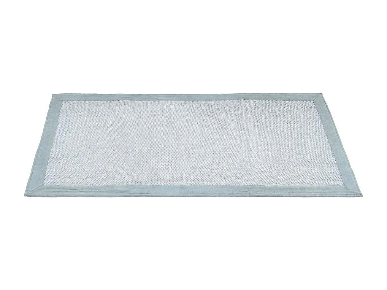 Alfombra de pasillo de algodón azul perla 60 × 200 cm ASTER