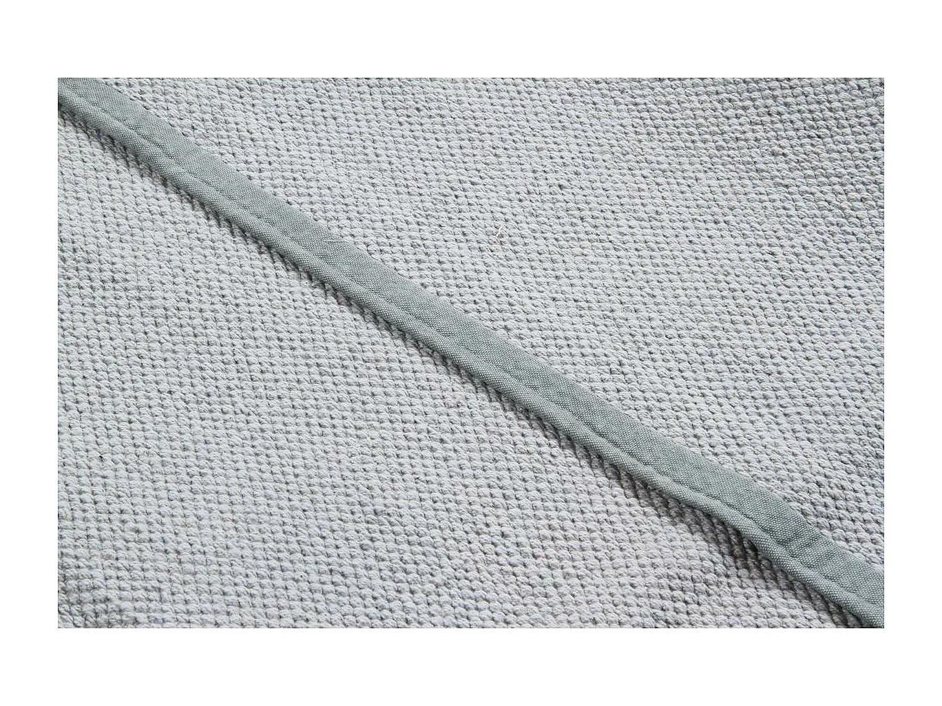 Alfombra de pasillo de algodón azul perla 60 × 200 cm ASTER