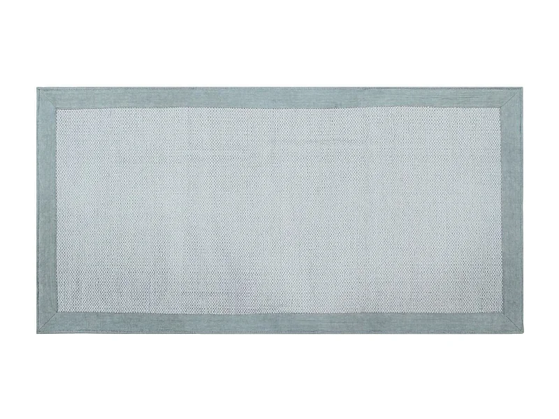 Alfombra de pasillo de algodón azul perla 60 × 200 cm ASTER