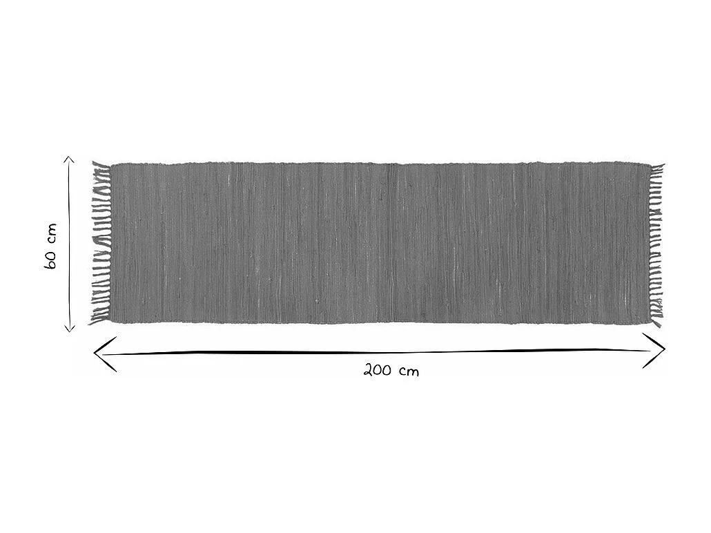 Tapis de couloir vert céladon 60 x 200 cm AUBAGNE