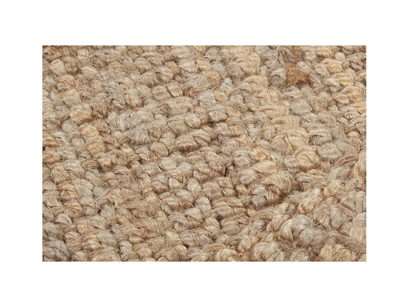 Tappeto / Scendiletto in juta naturale 60 x 120 cm NOOR